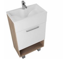 Тумба с раковиной в ванную 1Marka July 50 см напольная цвет Дуб Сонома У85933 Тумба с раковиной в ванную 1Marka July 50 см напольная цвет Дуб Сонома У85933