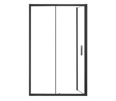 Душевое ограждение 120х80 AZARIO AZ-ND1131-L 1200 BLACK, БЕЗ ПОДДОНА, открывание налево, черный профиль Душевое ограждение 120х80 AZARIO AZ-ND1131-L 1200 BLACK, БЕЗ ПОДДОНА, открывание налево, черный профиль