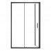 Душевое ограждение 120х80 AZARIO AZ-ND1131-L 1200 BLACK, БЕЗ ПОДДОНА, открывание налево, черный профиль 