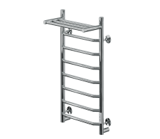 Полотенцесушитель электрический Comfysan Scola EC-8 80/40 с полкой, хром 