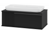 Тумба под раковину Brevita Savoy 90 подвесная (черная) SAV-09090-0301Я 