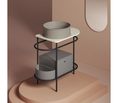 Раковина Artceram Flair 3.0 ATL001 41 00 Черный матовый 