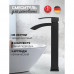 Смеситель для раковины высокий Hansberge H2077BL черный Смеситель для раковины высокий Hansberge H2077BL черный