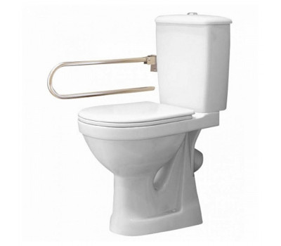 Унитаз-компакт Оскольская керамика Персона Комфорт, с откидным нержавеющим поручнем, с сиденьем, белый 42301120006 Унитаз-компакт Оскольская керамика Персона Комфорт, с откидным нержавеющим поручнем, с сиденьем, белый 42301120006