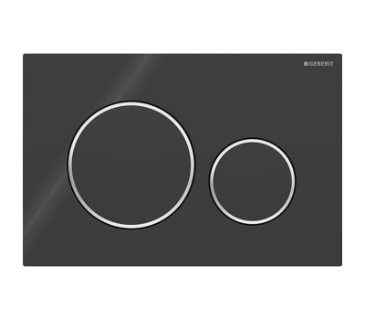 Клавиша смыва для унитаза Geberit Sigma20 115.882.KM.1 цвет черный-хром
