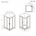 Душевое ограждение 100x100 см, без поддона AM.PM Gem W90G-403-100100-MT  