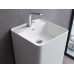 Отдельностоящая напольная раковина, KUBE1 цвет белый глянцевый UNI-FLOW FS501-425 Gloss White 
