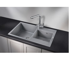 Кухонная мойка GRANULA 8201, АЛЮМИНИУМ, кварц 
