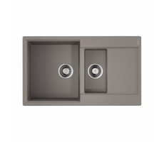 Мойка OMOIKIRI Daisen, размер 860*510*215, чаши-2, цвет-Leningrad grey 4993475 