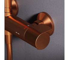 Душевая система с термостатом, розовое золото AM.PM X-Joy F0785A444 Розовое золото 
