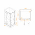 Душевой уголок с распашной дверью на петлях - RGW SV-040Gr 1200x1000 353204020-210 Серый 