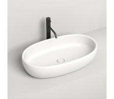 Раковина накладная Salini Luce 110721M S-stone Белый матовый 