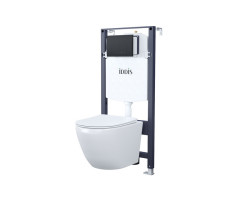 Комплект 3в1: подвесной унитаз, инсталляция и клавиша смыва IDDIS BASBQ02i73 
