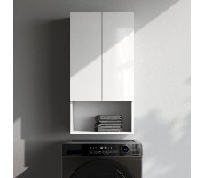 Шкаф навесной с дверками и открытой полкой, 50 см, белый глянец AM.PM X-Joy M85CHX05021WG Белый Шкаф навесной с дверками и открытой полкой, 50 см, белый глянец AM.PM X-Joy M85CHX05021WG Белый