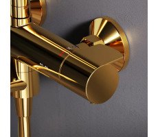 Душевая система с термостатом, золото AM.PM X-Joy F0785A599 Золото 