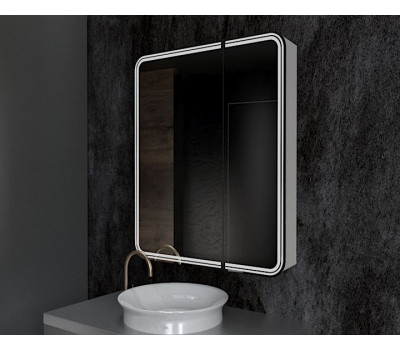 Зеркало-шкаф с подсветкой ART&MAX, левый ART&MAX VERONA AM-Ver-700-800-2D-L-DS-F