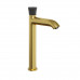 Смеситель для раковины PAINI Domus без донного клапана высокий, брашированное золото PVD (PJ) 18PJ205PZLL 