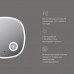 Зеркало с контурной LED-подсветкой, ИК сенсором и косметическим зеркалом, 65 см AM.PM Func M8FMOX0653SA  