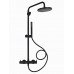 Душевая система со смесителем AQUAme  AQM8001MB Черный 