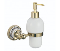 Дозатор для жидкого мыла с настенным держателем Savol 68b S-06831B золото 