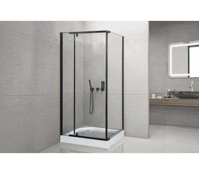 Душевой угол с поддоном Royal Bath  RB  HPV-T-BL 90х90х213 (прозрачное) черный 