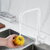 Смеситель для кухни с подключением фильтра воды Raffine F118C, белый