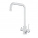 Смеситель для кухни с подключением фильтра воды Raffine F118C, белый