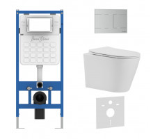 Комплект 3в1 IBERICA BLANCA инсталляция SILENCIO, унитаз BURGOS ALTO белый, кнопка смыва INOX-R хром матовый (IB001.BRA.234.1501) Комплект 3в1 IBERICA BLANCA инсталляция SILENCIO, унитаз BURGOS ALTO белый, кнопка смыва INOX-R хром матовый (IB001.BRA.234.1501)