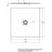 Душевой поддон литьевой мрамор Aquanet Pleasure 90x90 255436