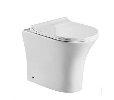 Унитаз приставной Ceramalux 217D белый Унитаз приставной Ceramalux 217D белый