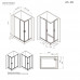 Душевое ограждение 100x80 см, без поддона AM.PM Gem W90G-403-100280-BT  