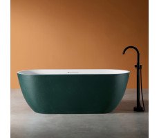 Ванна из искусственного камня ABBER Frankfurt AM9941MBG темно-зеленая матовая 