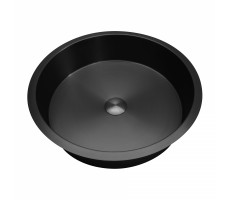 Раковина встраиваемая снизу ABBER Wasser Kreis AF2409MB черная матовая Раковина встраиваемая снизу ABBER Wasser Kreis AF2409MB черная матовая