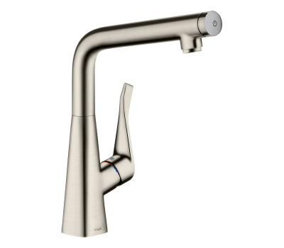 Смеситель для кухни Hansgrohe Metris Select 14785800 нержавейка 