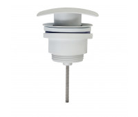 Донный клапан AZARIO для раковины, квадрат, CLIC-CLAC, G 1 1/4, латунь, белый AZ-106-WHI 