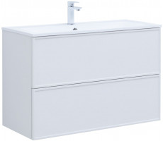 Тумба с раковиной Aquanet Арт 100 цв.белый матовый 00323564 