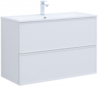 Тумба с раковиной Aquanet Арт 100 цв.белый матовый 00323564 Тумба с раковиной Aquanet Арт 100 цв.белый матовый 00323564