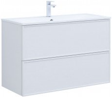 Тумба с раковиной Aquanet Арт 100 цв.белый матовый 00323564 Тумба с раковиной Aquanet Арт 100 цв.белый матовый 00323564