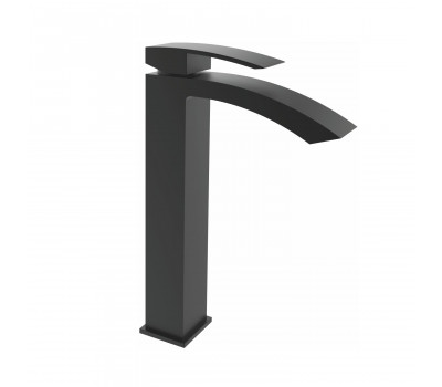 Смеситель для раковины высокий Rose R15H R1511H, черный