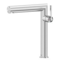 Смеситель ABBER Perfekte 316 AF8A11BST-L для раковины, сталь брашированная 