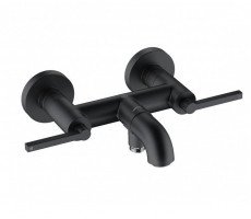 Смеситель для ванны и душа Kludi Nova Fonte Puristic 205403915 черный матовый 