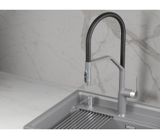 Смеситель для кухни GRANULA 9012, АЛЮМИНИУМ 