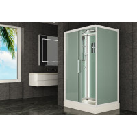 Кабина душевая 100х80 ESBANO ELEGANCIA ES-L 108 CKR (с подсветкой) ESKL108CKR