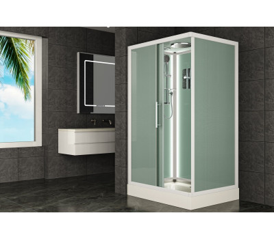 Кабина душевая 100х80 ESBANO ELEGANCIA ES-L 108 CKR (с подсветкой) ESKL108CKR