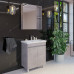 Зеркало-шкаф Comforty Осло-70 бетон светлый 