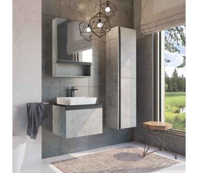 Зеркало-шкаф Comforty Эдинбург 60 бетон светлый Зеркало-шкаф Comforty Эдинбург 60 бетон светлый