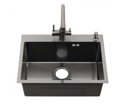 Мойка MLN-D6045HB +3 графит MELANA ProfLine 3,0/220 комплект мойки из нержавеющей стали 3 в 1 