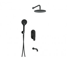 Душевая система WasserKRAFT  A177471 черный матовый 