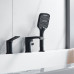 Смеситель на борт ванны Shevanik S4112H, черный