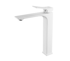 Смеситель для раковины высокий Shevanik S6111C, белый